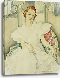 Постер Вегенер Герда Portrait of a Lady, half length, Постер Вегенер Герда Portrait of a Lady, half length,