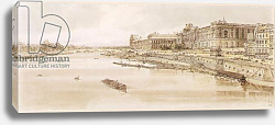 Постер Гиртин Томас PD.5-1983 View of the Louvre and the Pont des Tuileries from the Pont Neuf, c.1801 Постер Гиртин Томас PD.5-1983 View of the Louvre and the Pont des Tuileries from the Pont Neuf, c.1801