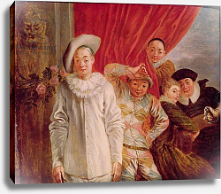 Постер Ватто Антуан (Antoine Watteau) Actors of the Comedie Italienne Постер Ватто Антуан (Antoine Watteau) Actors of the Comedie Italienne