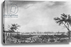 Постер Верне Клод New Port and Arsenal of Toulon, seen from the artillery depot, 1755 Постер Верне Клод New Port and Arsenal of Toulon, seen from the artillery depot, 1755