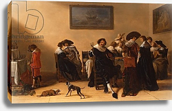 Постер Паламедес Антони A Merry Group in an Interior, eating and drinking Постер Паламедес Антони A Merry Group in an Interior, eating and drinking
