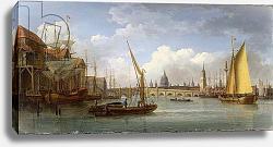 Постер Андресон Уильям London Bridge, with St. Paul's Cathedral in the Distance, 1815 Постер Андресон Уильям London Bridge, with St. Paul's Cathedral in the Distance, 1815