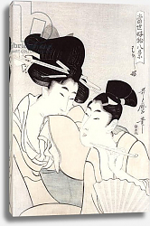 Постер Утамаро Китагава The pleasure of conversation, from the series 'Tosei Kobutsu hakkei' c.1803 Постер Утамаро Китагава The pleasure of conversation, from the series 'Tosei Kobutsu hakkei' c.1803