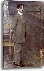 Постер Головин Александр Portrait of Mikhail Kuzmin, 1910 Постер Головин Александр Portrait of Mikhail Kuzmin, 1910