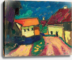 Постер Явленский Алексей Landscape Study, Village Road, c. 1908 Постер Явленский Алексей Landscape Study, Village Road, c. 1908