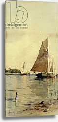 Постер Бричер Альфред Drying the Sails, Oyster Boats, Patchogue, Long Island, Постер Бричер Альфред Drying the Sails, Oyster Boats, Patchogue, Long Island,