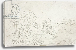 Постер Констебль Джон (John Constable) Landscape: a stream running between trees Постер Констебль Джон (John Constable) Landscape: a stream running between trees