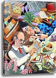 Постер Тодд Тони (совр) Mr. & Mrs. Pugh as he plots his wife's demise, 2005 Постер Тодд Тони (совр) Mr. & Mrs. Pugh as he plots his wife's demise, 2005