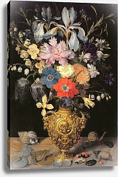 Постер Флегель Георг Still Life with Flowers, c.1604 Постер Флегель Георг Still Life with Flowers, c.1604