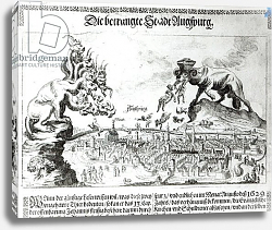 Постер Школа: Немецкая 17в The City of Augsburg forced to accept Catholic Domination in 1629 Постер Школа: Немецкая 17в The City of Augsburg forced to accept Catholic Domination in 1629