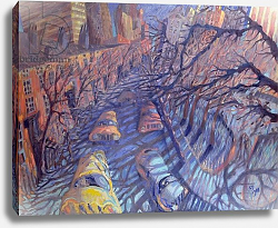 Постер Джонсон Уол (совр) Wind on Washington Square, New York City, 1988 Постер Джонсон Уол (совр) Wind on Washington Square, New York City, 1988