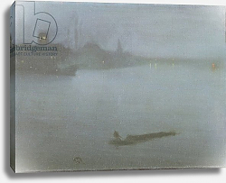 Постер Уислер Джеймс Thames - Nocturne in Blue and Silver, c.1872/8 Постер Уислер Джеймс Thames - Nocturne in Blue and Silver, c.1872/8