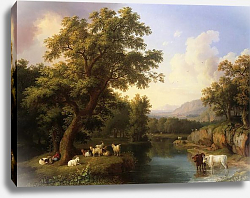 Постер Хаккерт Якоб (Jakob Philipp Hackert) Landschaft mit dem Sanktuarium von Loreto bei Ancona-Marche Постер Хаккерт Якоб (Jakob Philipp Hackert) Landschaft mit dem Sanktuarium von Loreto bei Ancona-Marche