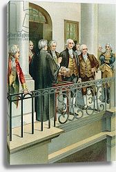 Постер Школа: Северная Америка (19 в) George Washington taking the oath as President Постер Школа: Северная Америка (19 в) George Washington taking the oath as President