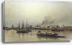 Постер Беггров Александр Набережная Невы. 1876. Холст, масло Постер Беггров Александр Набережная Невы. 1876. Холст, масло