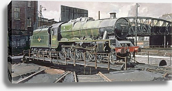 Постер Пэрриш Кевин (совр) Jubilee Turnaround, Hawke 45652 Jubilee Class Locomotive on Camden turntable, London Постер Пэрриш Кевин (совр) Jubilee Turnaround, Hawke 45652 Jubilee Class Locomotive on Camden turntable, London