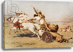 Постер Ривейре Бритон Nimrod, A Mighty Hunter, illustration from 'The Outline of History' by H.G. Wells, Volume I, 1920 Постер Ривейре Бритон Nimrod, A Mighty Hunter, illustration from 'The Outline of History' by H.G. Wells, Volume I, 1920
