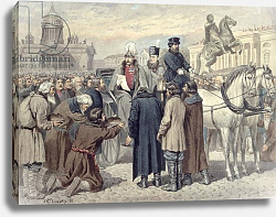 Постер Кившенко Алексей Emperor Alexander II proclaiming the Emancipation Reform of 1861, 1880 Постер Кившенко Алексей Emperor Alexander II proclaiming the Emancipation Reform of 1861, 1880