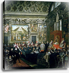 Постер Кортона Пьетро Pope Paul V with an Audience, 1620 Постер Кортона Пьетро Pope Paul V with an Audience, 1620