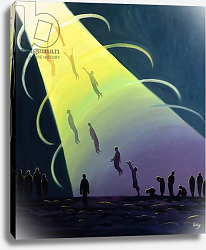 Постер Ванг Элизабет (совр) The souls of Purgatory rise towards Heaven as they are purified, 1995 Постер Ванг Элизабет (совр) The souls of Purgatory rise towards Heaven as they are purified, 1995