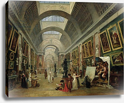 Постер Робер Юбер View of the Grand Gallery of the Louvre, 1796 Постер Робер Юбер View of the Grand Gallery of the Louvre, 1796