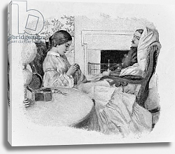 Постер Пайл Ховард (последователи) A Soldier Convalescing at Home, from Harper's Magazine, pub. 1896 Постер Пайл Ховард (последователи) A Soldier Convalescing at Home, from Harper's Magazine, pub. 1896