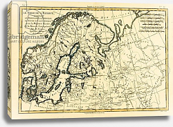 Постер Бонне Чарльз (карты) Northern Europe, with most of Western Russia, 1780 Постер Бонне Чарльз (карты) Northern Europe, with most of Western Russia, 1780