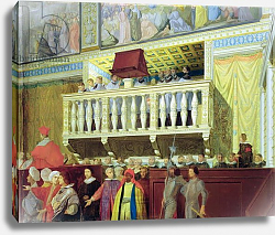 Постер Ингрес Джин Cantoria in the Sistine Chapel Постер Ингрес Джин Cantoria in the Sistine Chapel