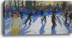 Постер Макара Эндрю (совр) Ice skaters,Christmas Fayre, Fair;Hyde Park,London,2014, Постер Макара Эндрю (совр) Ice skaters,Christmas Fayre, Fair;Hyde Park,London,2014,
