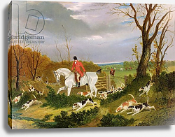 Постер Херринг Джон The Suffolk Hunt - Going to Cover near Herringswell Постер Херринг Джон The Suffolk Hunt - Going to Cover near Herringswell