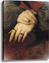 Постер Ингрес Джин Study of a Woman's Hands, after the portrait of Maddalena Doni by Raphael Постер Ингрес Джин Study of a Woman's Hands, after the portrait of Maddalena Doni by Raphael