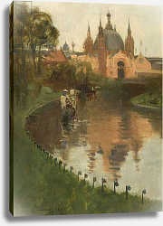 Постер Лавери Джон Kelvingrove, View from the River, 1888 Постер Лавери Джон Kelvingrove, View from the River, 1888