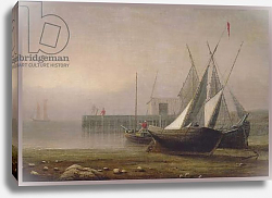 Постер Лэйн Фитц Fishing Boats at Low Tide, c.1850s Постер Лэйн Фитц Fishing Boats at Low Tide, c.1850s