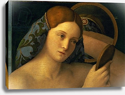 Постер Беллини Джованни Young Woman at her Toilet, detail of the face, 1515 Постер Беллини Джованни Young Woman at her Toilet, detail of the face, 1515