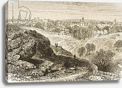 Постер Школа: Английская 19в. Salem, in c.1870, from 'American Pictures' published by the Religious Tract Society, 1876 Постер Школа: Английская 19в. Salem, in c.1870, from 'American Pictures' published by the Religious Tract Society, 1876