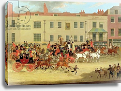 Постер Поллард Джеймс The North Country Mails at the Peacock, Islington, 1821 Постер Поллард Джеймс The North Country Mails at the Peacock, Islington, 1821