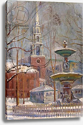 Постер Гудвин Артур Park Street at Boston Commons, c.1910-20 Постер Гудвин Артур Park Street at Boston Commons, c.1910-20