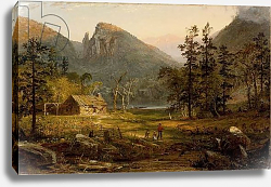 Постер Кропси Джаспер Pioneer's Home, Eagle Cliff, White Mountains,1859 Постер Кропси Джаспер Pioneer's Home, Eagle Cliff, White Mountains,1859