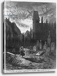 Постер Доре Гюстав The Wandering Jew in the cemetery, engraved by Octave Jahyer Постер Доре Гюстав The Wandering Jew in the cemetery, engraved by Octave Jahyer