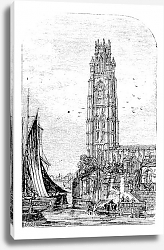 Постер St Botolph's Church, Boston, Lincolnshire, England, UK vintage engraving Постер St Botolph's Church, Boston, Lincolnshire, England, UK vintage engraving