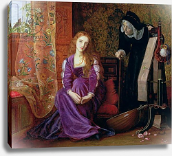 Постер Хьюз Артур 'The Pained Heart', or 'Sigh No More, Ladies', 1868 Постер Хьюз Артур 'The Pained Heart', or 'Sigh No More, Ladies', 1868