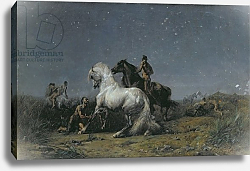 Постер Делакруа Эжен (Eugene Delacroix) The Horse Thieves, 19th century Постер Делакруа Эжен (Eugene Delacroix) The Horse Thieves, 19th century