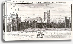 Постер Бак Натаниель (грав) The West View of St. Austin's Abbey, in Canterbury, 1735 Постер Бак Натаниель (грав) The West View of St. Austin's Abbey, in Canterbury, 1735