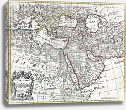Постер Школа: Английская 18в. Map of Turkey, Arabia and Persia, after Guillaume de L'Isle, 1721 Постер Школа: Английская 18в. Map of Turkey, Arabia and Persia, after Guillaume de L'Isle, 1721