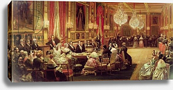 Постер Лами Евген Concert in the Galerie des Guise at Chateau d'Eu, 4th September 1843, 1844 Постер Лами Евген Concert in the Galerie des Guise at Chateau d'Eu, 4th September 1843, 1844