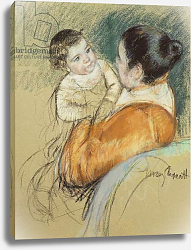 Постер Кассат Мэри (Cassatt Mary) Mother Louise Holding Up Her Blue-Eyed Child, Постер Кассат Мэри (Cassatt Mary) Mother Louise Holding Up Her Blue-Eyed Child,