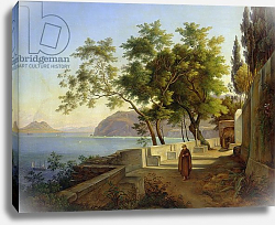 Постер Фабер Иохим The Terrace of the Capucins in Sorrento, 1828 Постер Фабер Иохим The Terrace of the Capucins in Sorrento, 1828