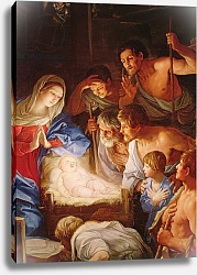 Постер Рени Гвидо The Adoration of the Shepherds, detail of the group surrounding Jesus Постер Рени Гвидо The Adoration of the Shepherds, detail of the group surrounding Jesus