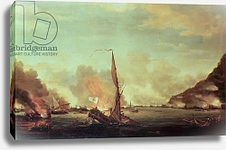 Постер Уитком Томас Destruction of the floating batteries at Gibraltar, 13th September 1782, 1782 Постер Уитком Томас Destruction of the floating batteries at Gibraltar, 13th September 1782, 1782