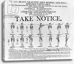 Постер Школа: Америка (18 в) US Army Recruiting Poster Showing Various Positions of a Soldier Under Arms Постер Школа: Америка (18 в) US Army Recruiting Poster Showing Various Positions of a Soldier Under Arms